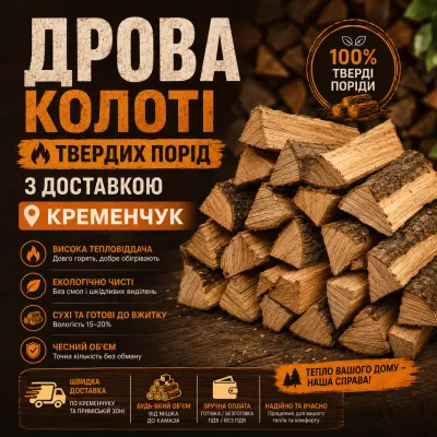 Дрова колоті