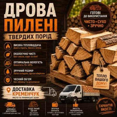 Дрова пиляні